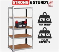 1 x 5 Tier Garage Storage Shelf